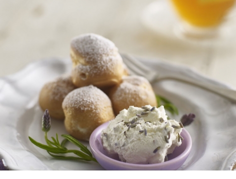 Lavender Choux Buns